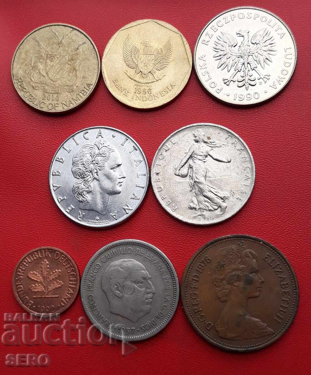Lot mixt de 8 monede cu preț € 0.50 | 0.98 BGN