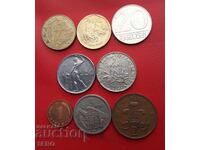 Lot mixt de 8 monede