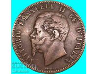 10 Centesimi 1863 Ιταλία 30mm Victor Emmanuel