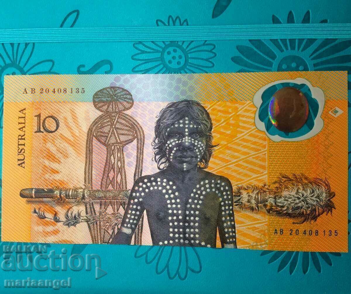 Австралия 10 долара 1988 Елизавета II банкнот UNC - 7