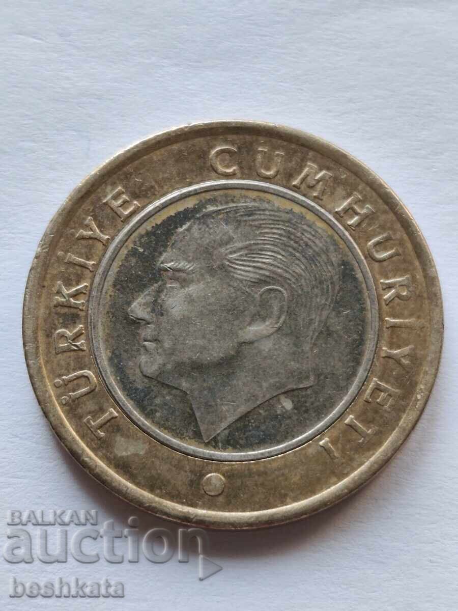 Turcia - 1 liră (2021)