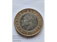 Turcia - 1 liră (2021)