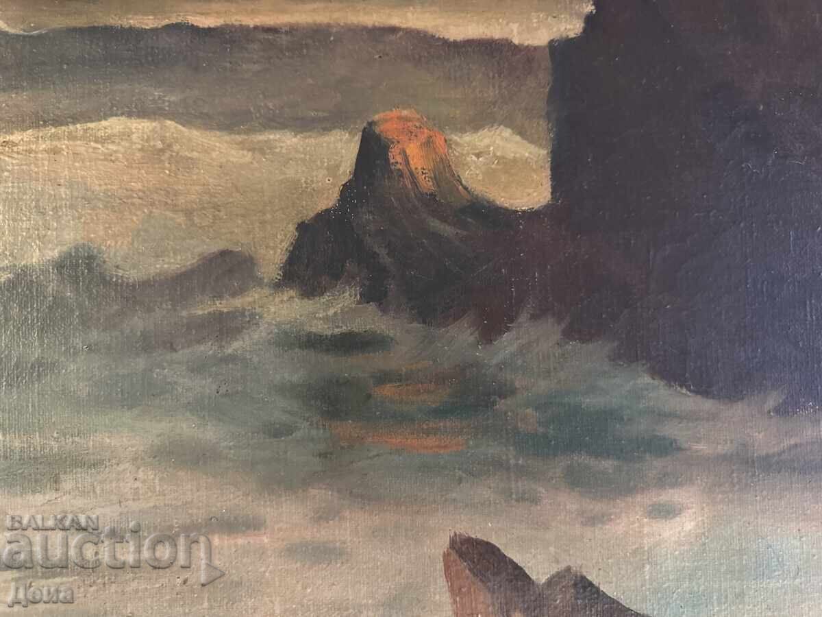 Аукцион Иван Миланов голяма картина 1974г