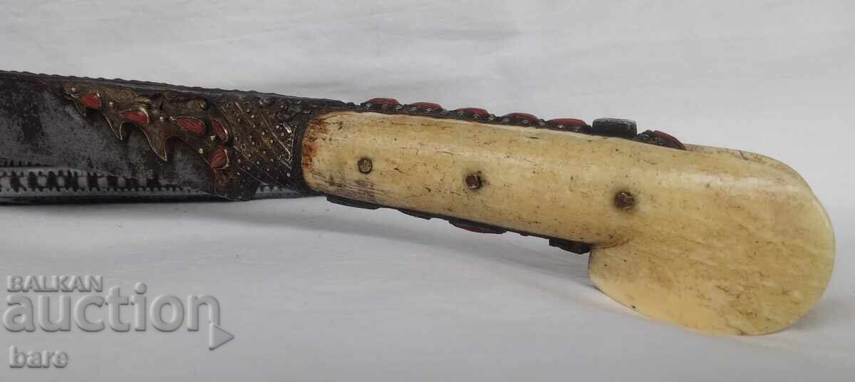 Cuțit Bey, yatagan scurt secolul al XIX-lea. Imperiul Otoman - 5