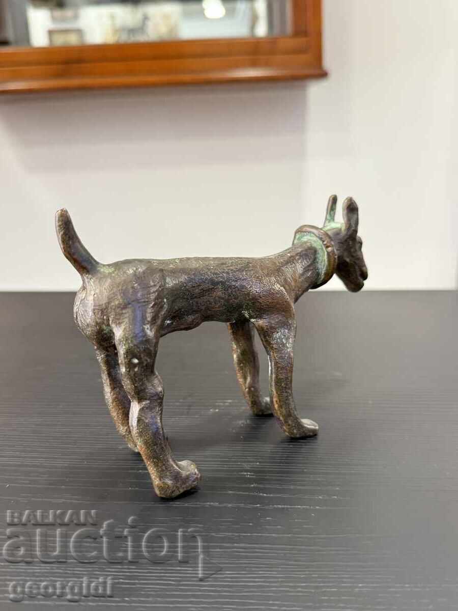 Αφρικανικό μπρούτζινο ειδώλιο σκύλου. Νο. 7922 - 6