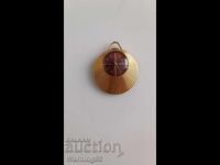 Gold-plated Ladies Watch - Necklace - SLAVA - 17 jewels - No. 3