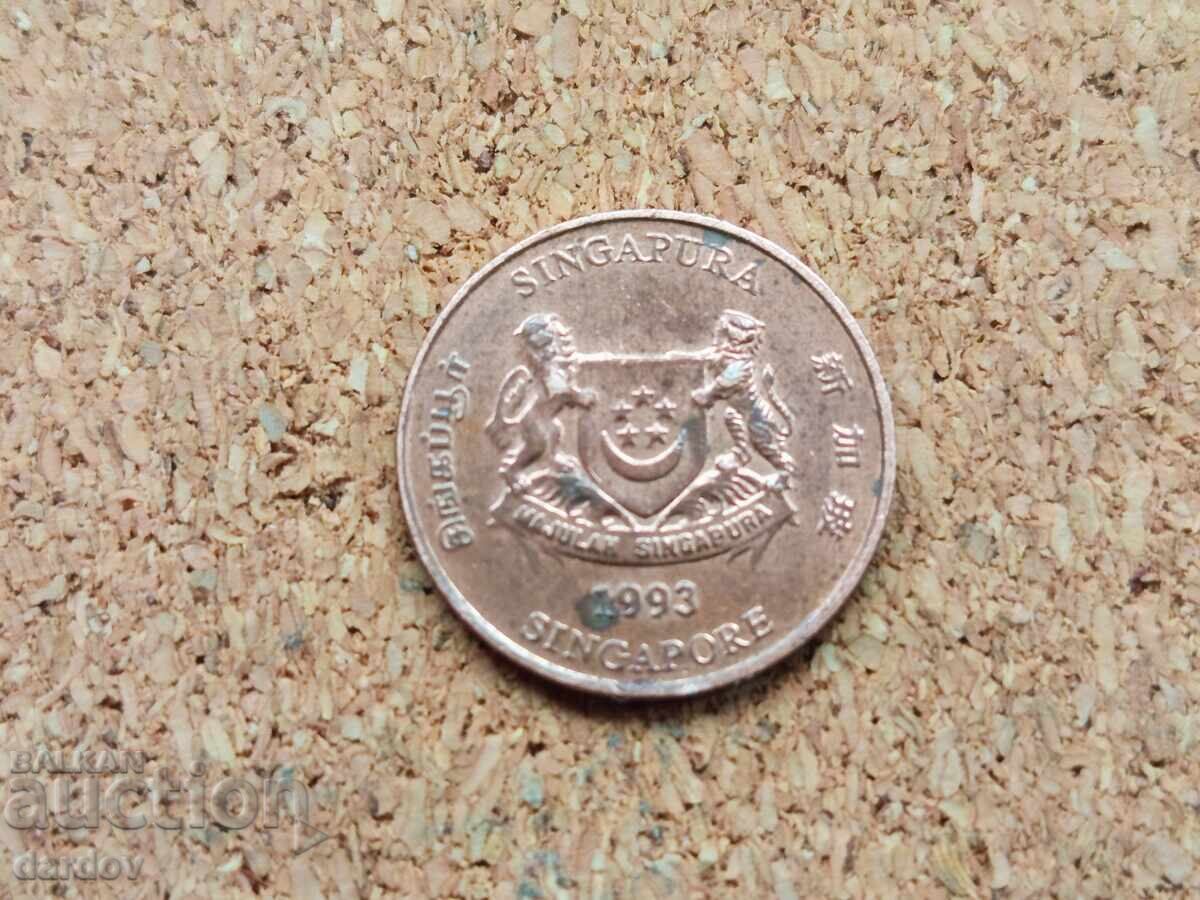 Singapore 1 cent, 1993 cu preț € 0.20 | 0.39 BGN Singapore 1 cent, 1993 cu preț € 0.20 | 0.39 BGN