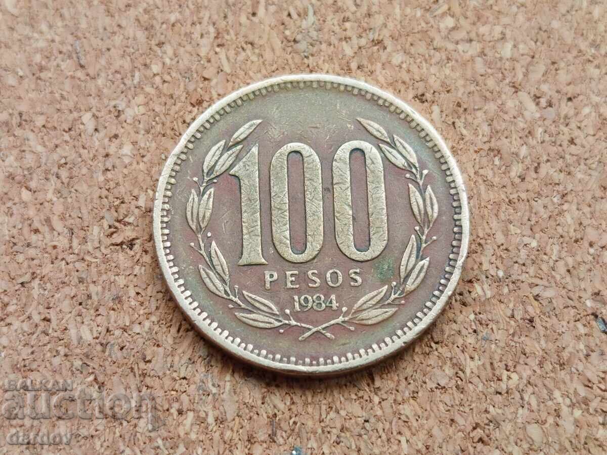 Chile 100 pesos, 1984