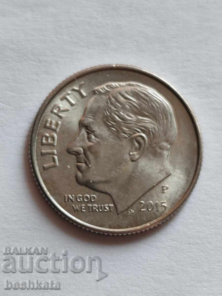 SUA - 1 dime (10 cenți) (2015) P