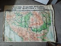 Large educational map 1m and 13 cm