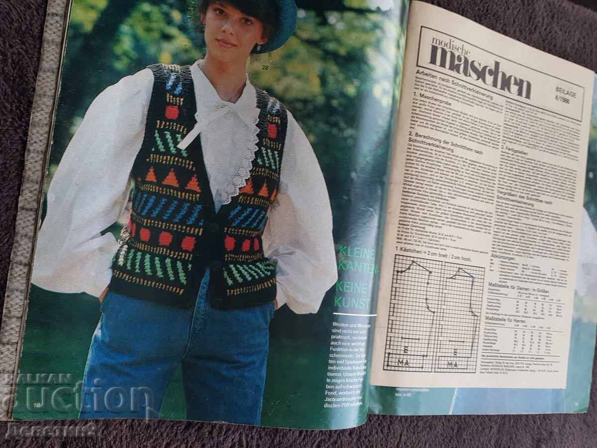 Magazine "Modische Maschen" - No. 4, 1986 - 6