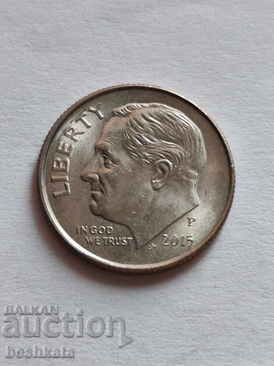 SUA - 1 dime (10 cenți) (2015) P