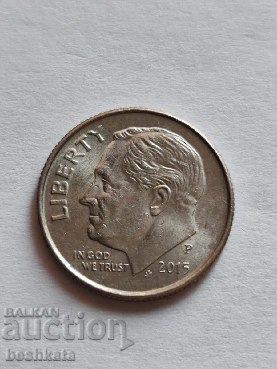 SUA - 1 dime (10 cenți) (2015) P