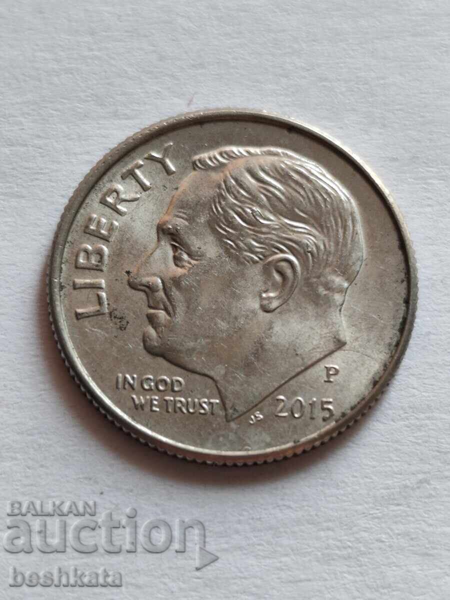 ΗΠΑ - 1 δίμη (10 σεντ) (2015) P