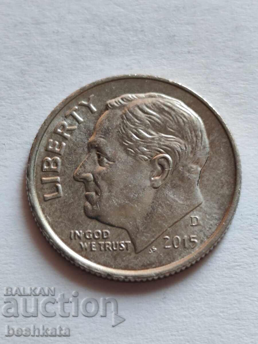 SUA - 1 dime (10 cenți) (2015) D