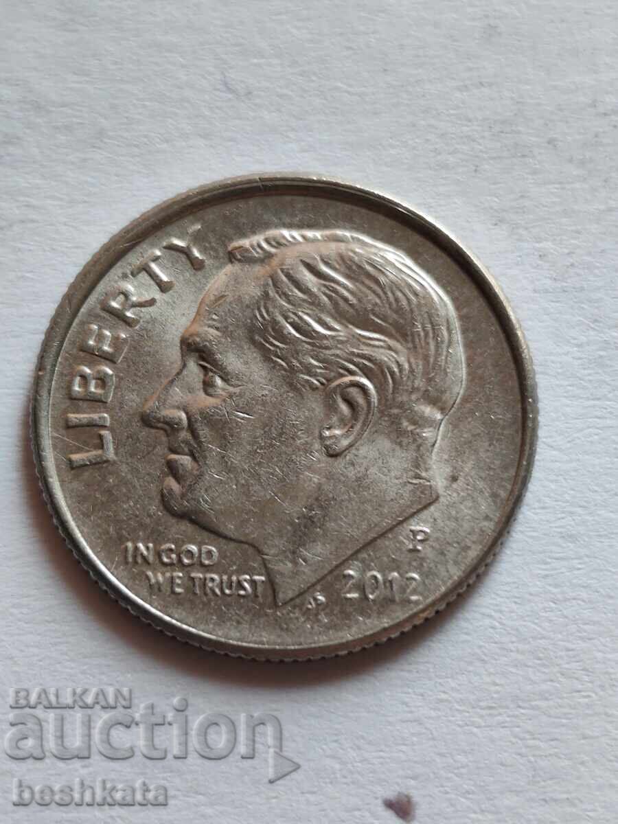 SUA - 1 dime (10 cenți) (2012) P SUA - 1 dime (10 cenți) (2012) P