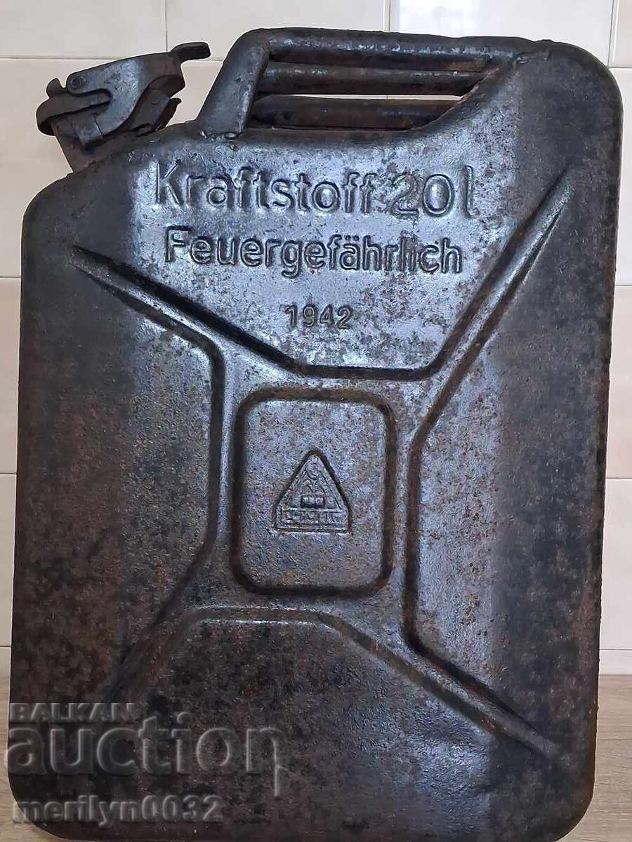 Canistra germană de combustibil 1942 Wehrmacht Canistra germană de combustibil 1942 Wehrmacht