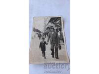 Photo Sofia Man and little boy on a walk 1939