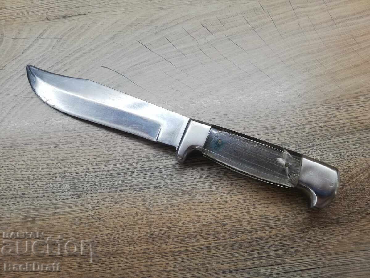 Cuțit de vânătoare bulgăresc vechi, social, VIHREN Petko Denev - orașul Gabrovo cu preț € 149.00 | 291.42 BGN