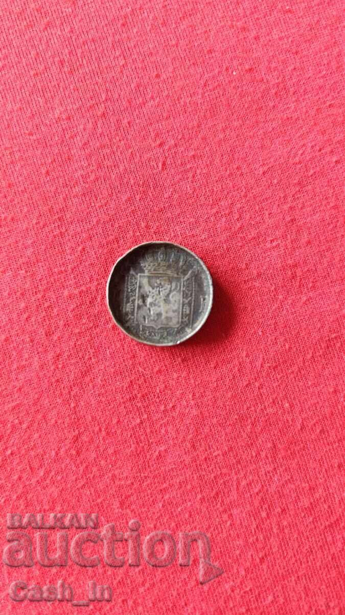 Сребърна монета 50 стотинки 1883 г. – Александър I Батемберг с цена € 8.00 | 15.65 лв. Сребърна монета 50 стотинки 1883 г. – Александър I Батемберг с цена € 8.00 | 15.65 лв.