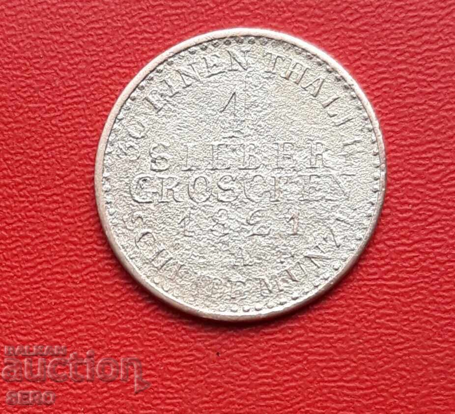 Германия-Прусия-1 сребърен грош 1821 А-Берлин