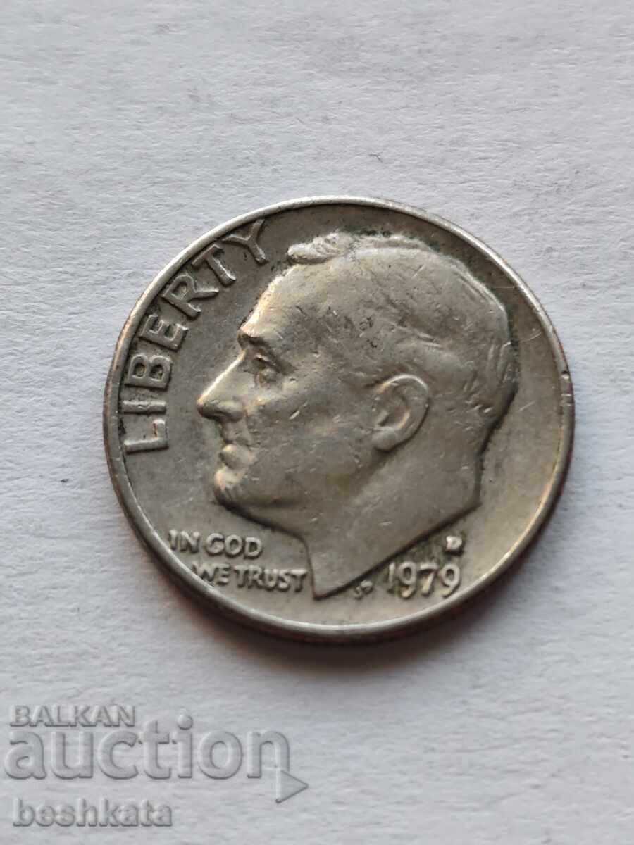 SUA - 1 dime (10 cenți) (1979) D SUA - 1 dime (10 cenți) (1979) D