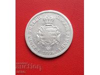 Germania-Saxonia-1/6 taler 1866 B-rar