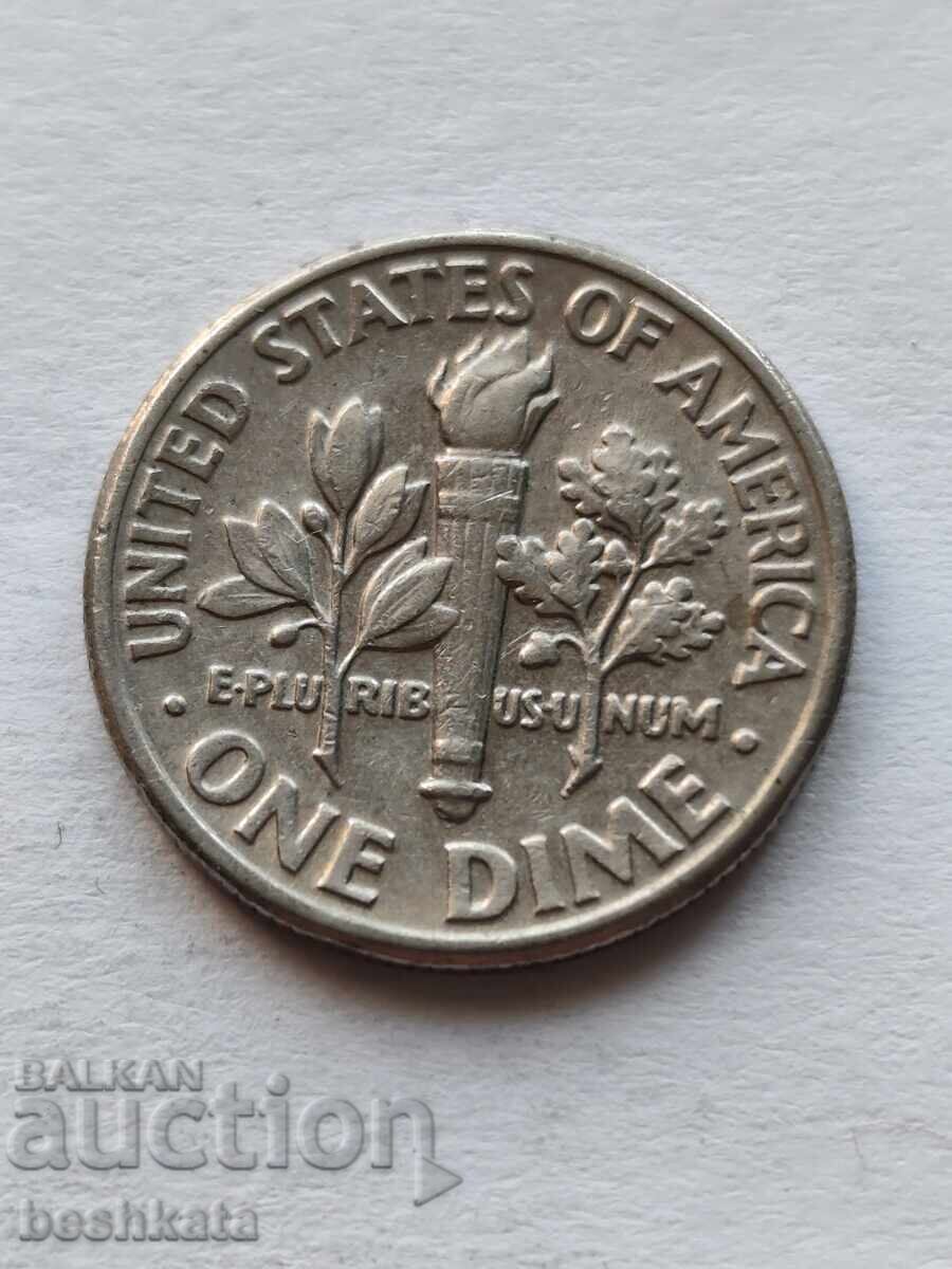ΗΠΑ - 1 δίμε (10 σεντς) (1988) D με τιμή € 0.18 | 0.35 BGN