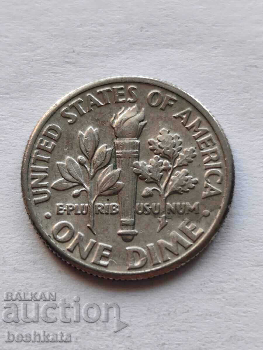 SUA - 1 dime (10 cenți) (1989) D cu preț € 0.26 | 0.51 BGN