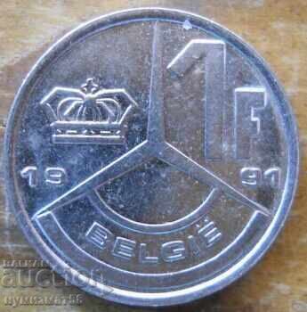 1 franc 1991 - Belgia
