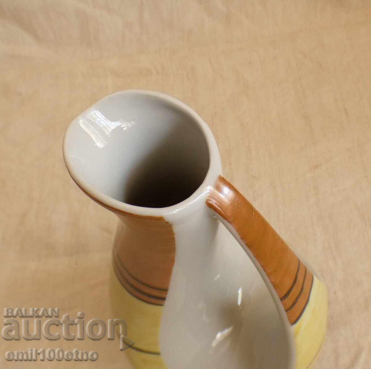 Jug shaped stylized bird old Bulgarian porcelain Isis - 5