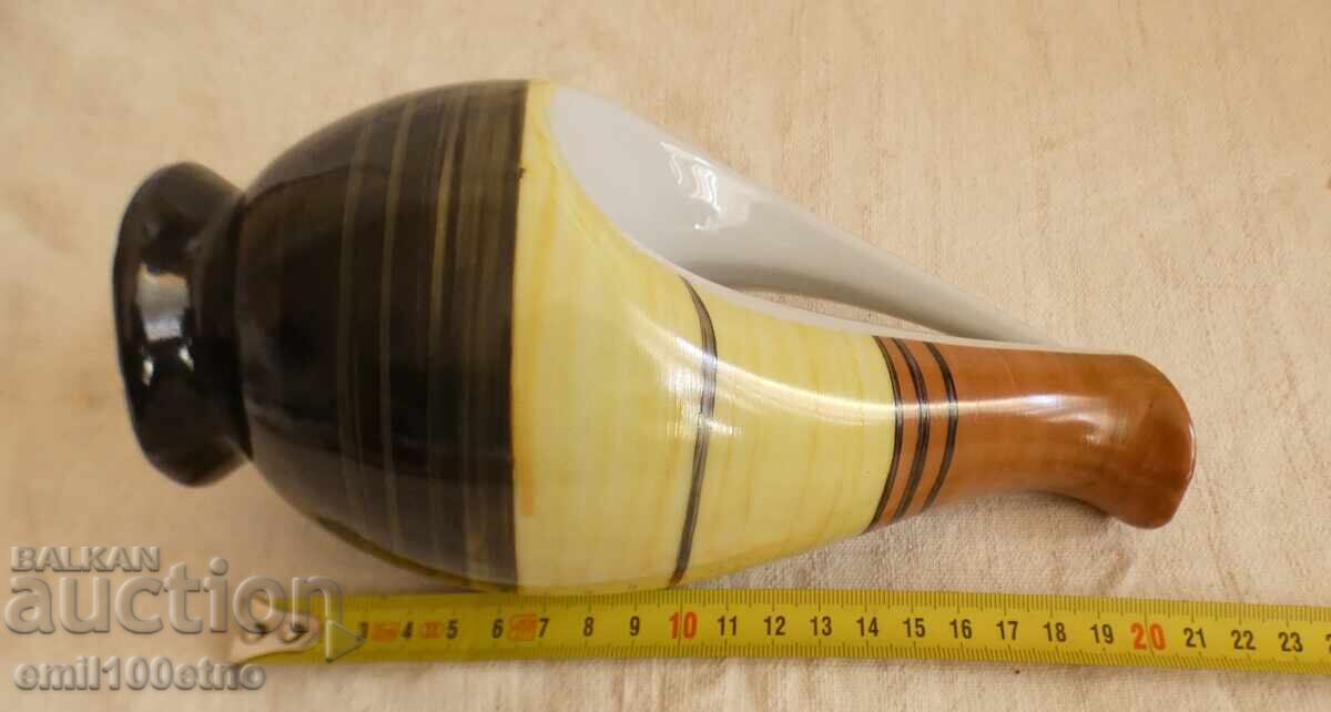 Jug shaped stylized bird old Bulgarian porcelain Isis - 7