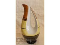 Jug shaped stylized bird old Bulgarian porcelain Isis