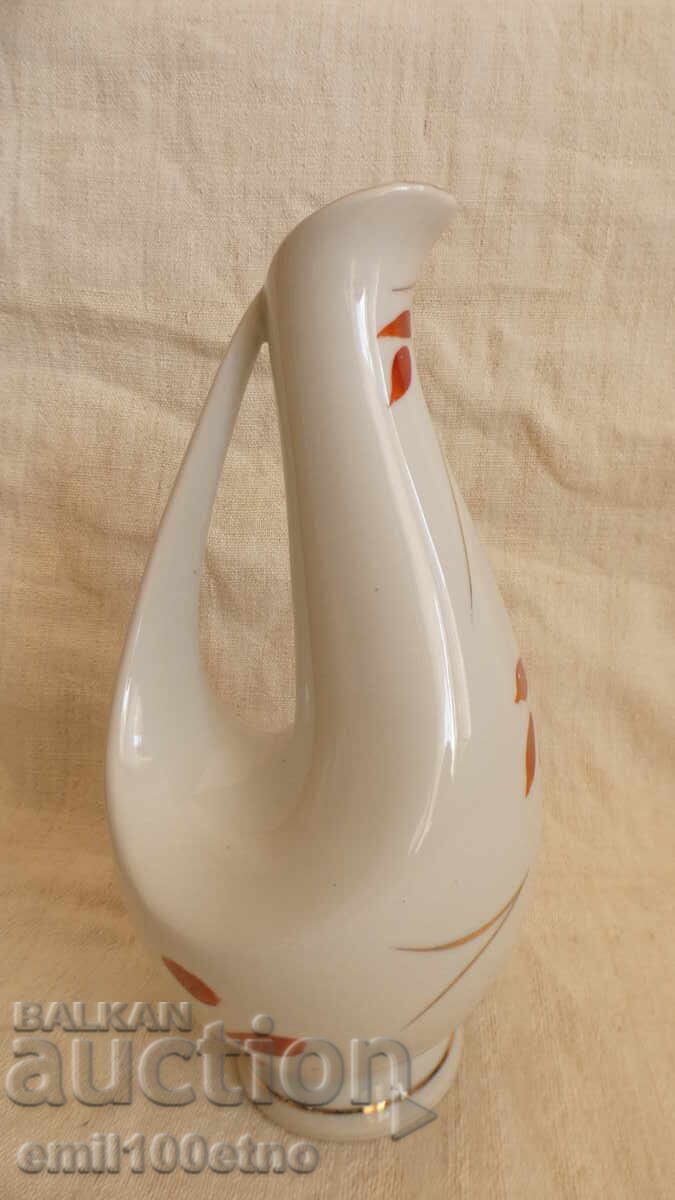 Jug shaped stylized bird old Bulgarian porcelain Isis with price € 7.50 | 14.67 BGN
