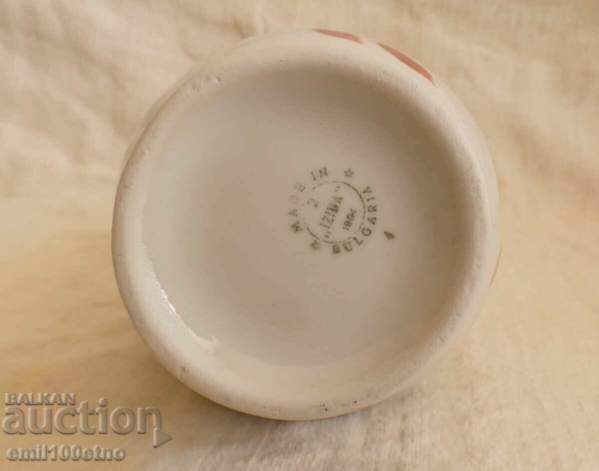 Jug shaped stylized bird old Bulgarian porcelain Isis - 5