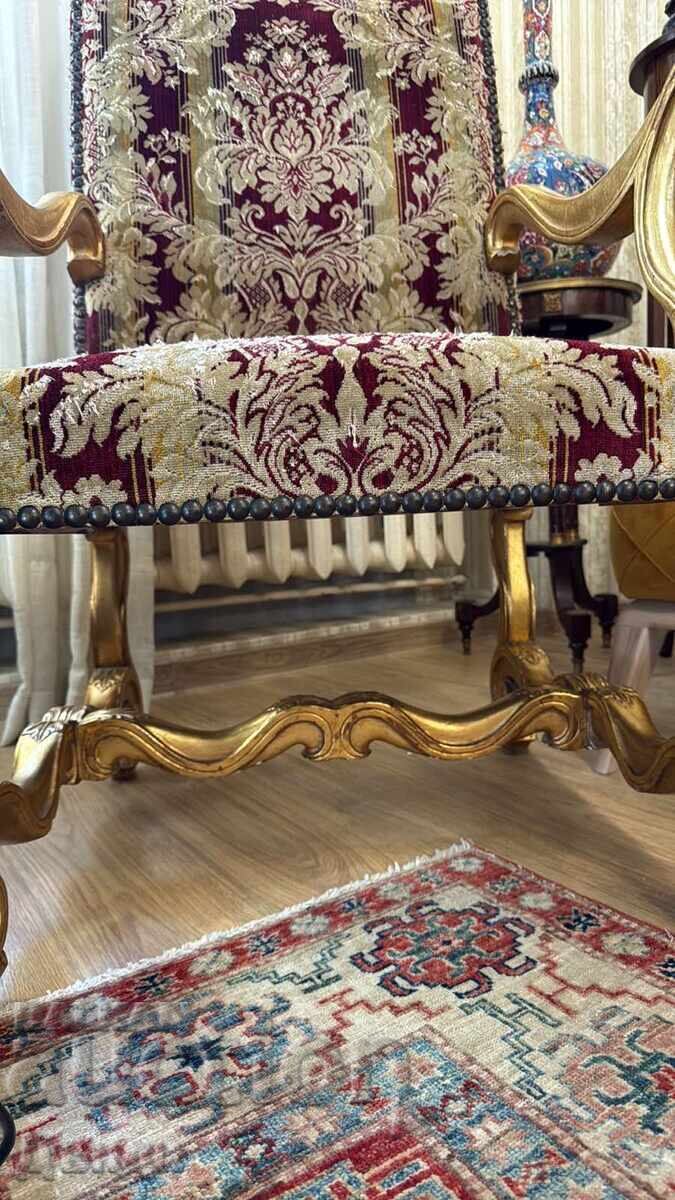 Delivery of Antique, old baroque armchair