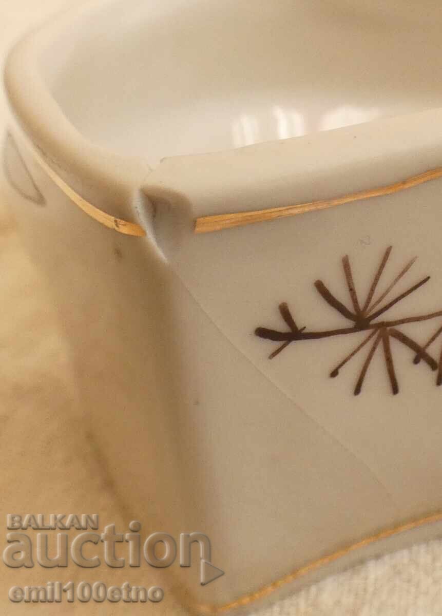 Кутия за бижута стар български порцелан  Китка Нови Пазар - 5