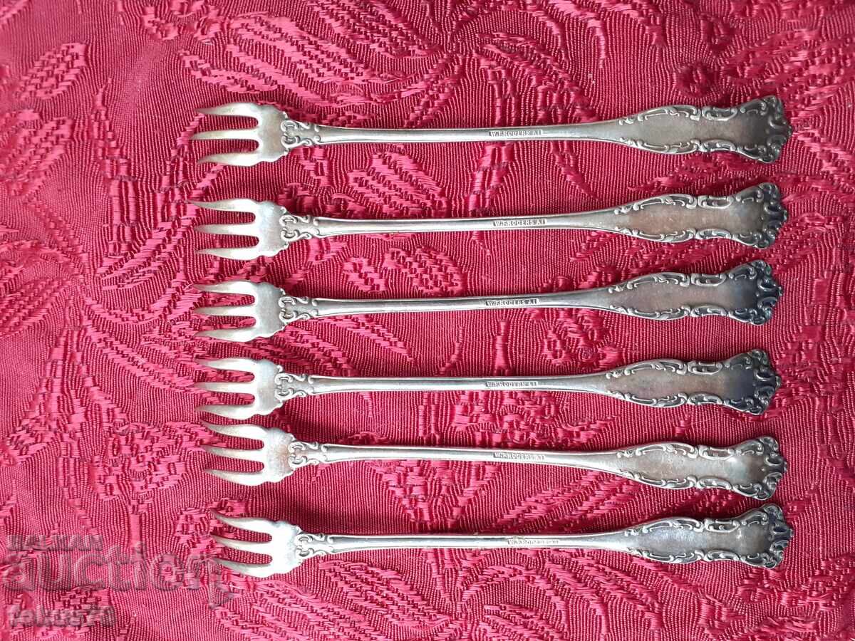 Доставка на Стари антикварни посребрени вилички W.F. Rogers около 1890 г