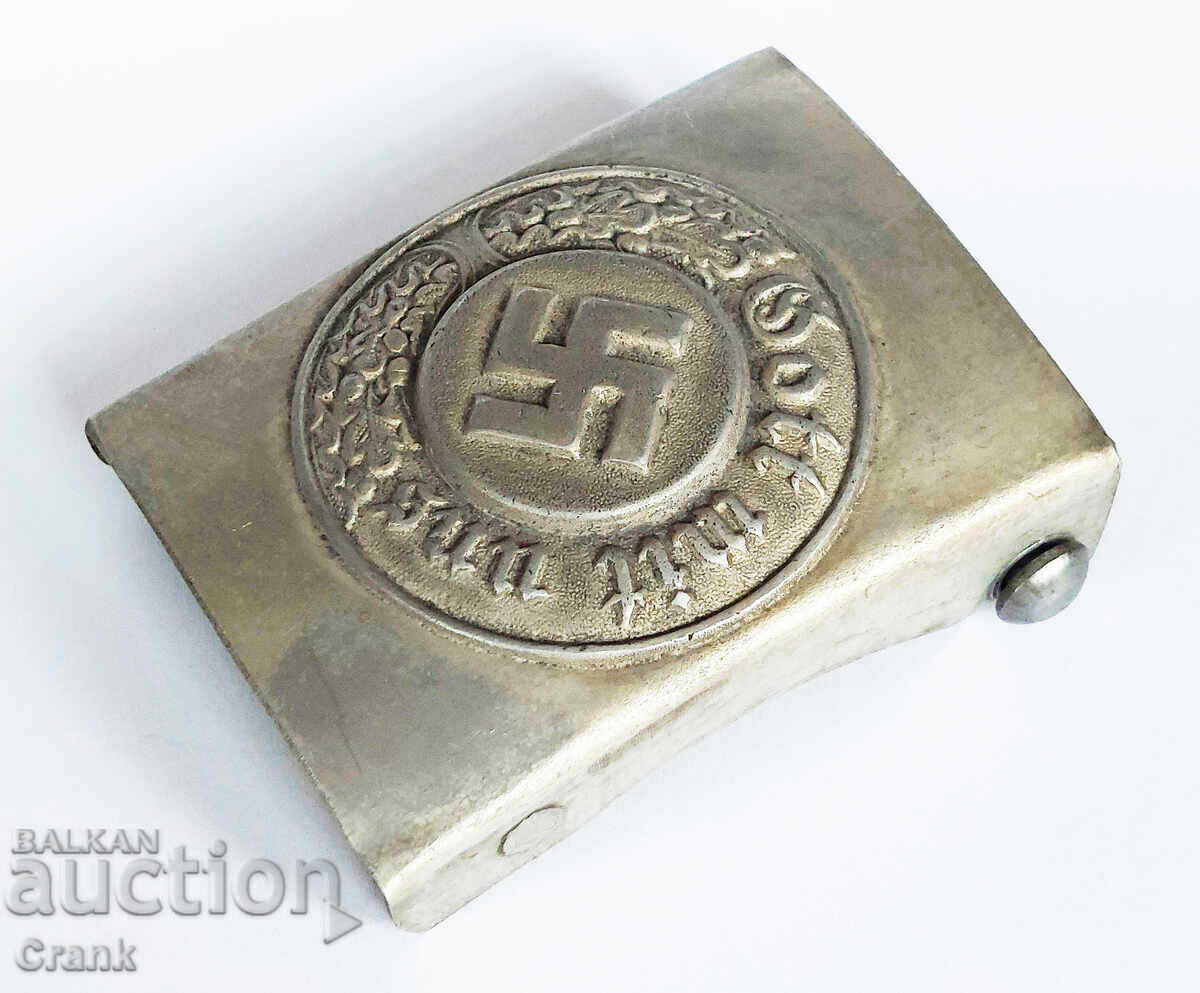 Livrarea WW2 3 Reich Cataramă de centură germană Wehrmacht poliție cu ștampilă