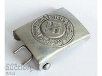 WW2 3ο Ράιχ Γερμανική αγκράφα ζώνης Wehrmacht αστυνομίας με σφραγίδα