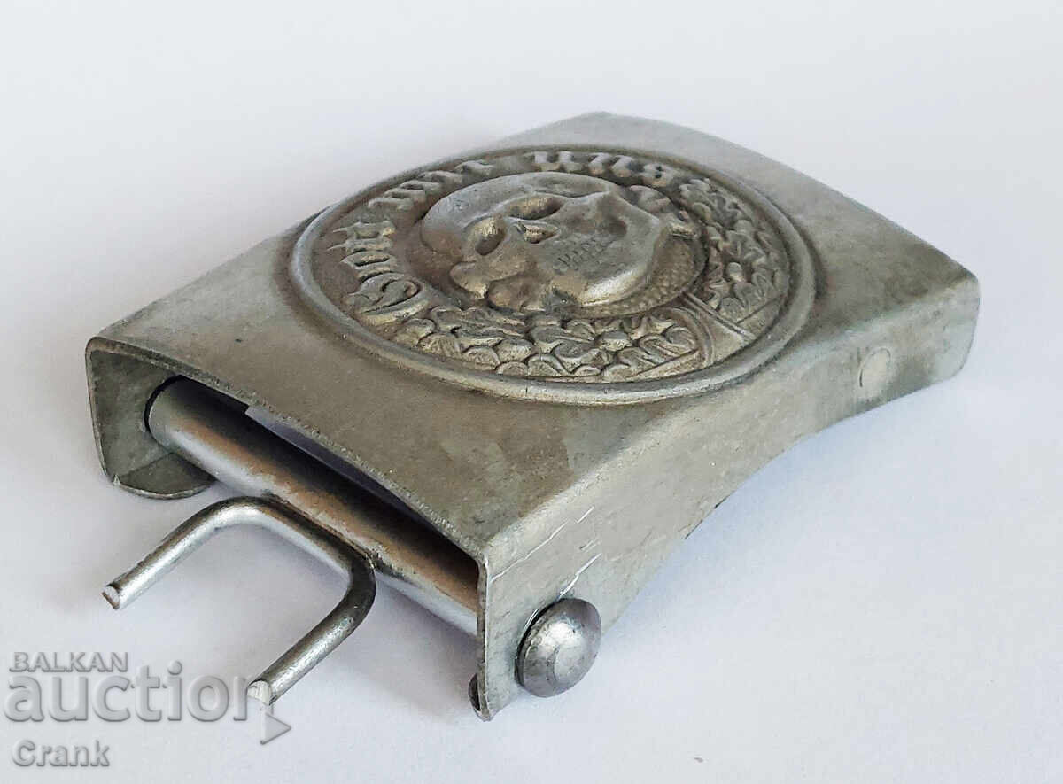 Livrarea WW2 Cataramă de centură germană 3 Reich SS Totenkopf cu ștanță