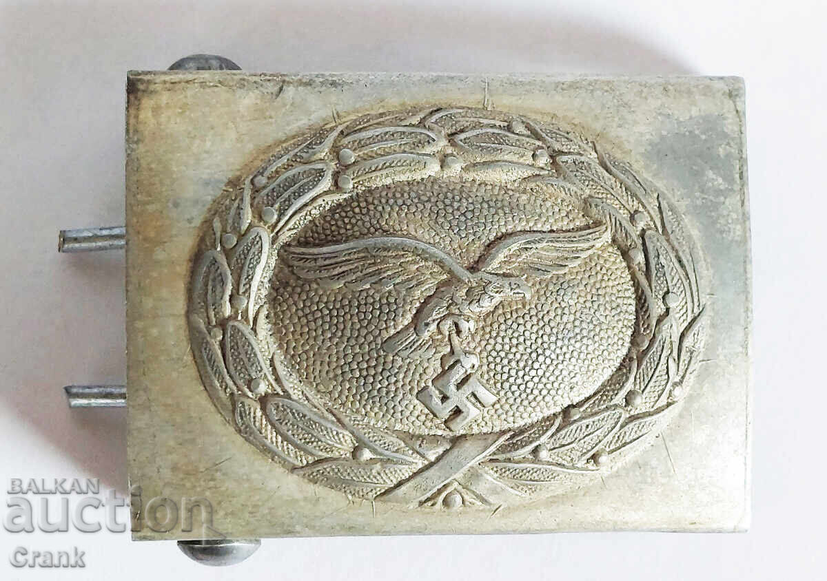 WW2 3ο Ράιχ Γερμανική αγκράφα ζώνης Luftwaffe με σήμανση με τιμή € 63.00 | 123.22 BGN WW2 3ο Ράιχ Γερμανική αγκράφα ζώνης Luftwaffe με σήμανση με τιμή € 63.00 | 123.22 BGN