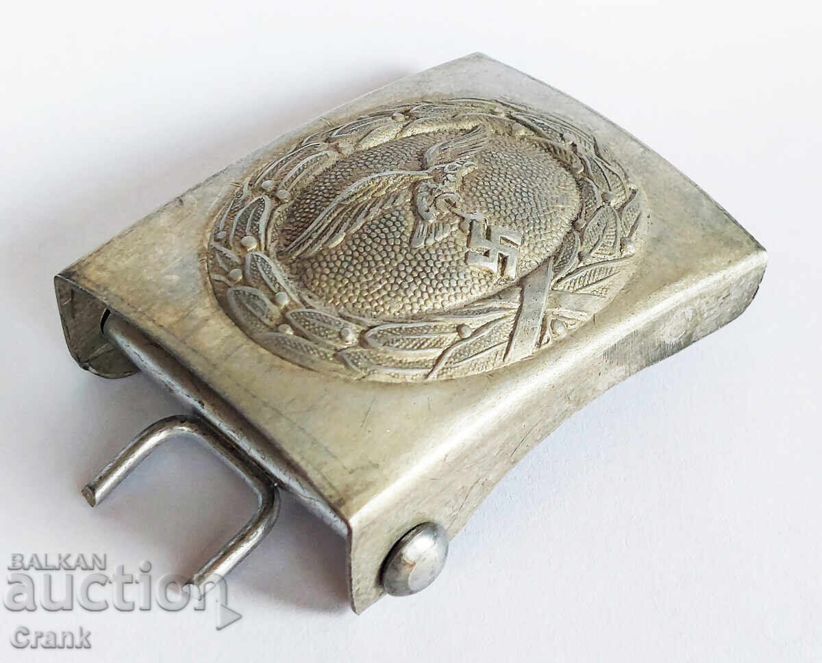 WW2 3ο Ράιχ Γερμανική αγκράφα ζώνης Luftwaffe με σήμανση WW2 3ο Ράιχ Γερμανική αγκράφα ζώνης Luftwaffe με σήμανση