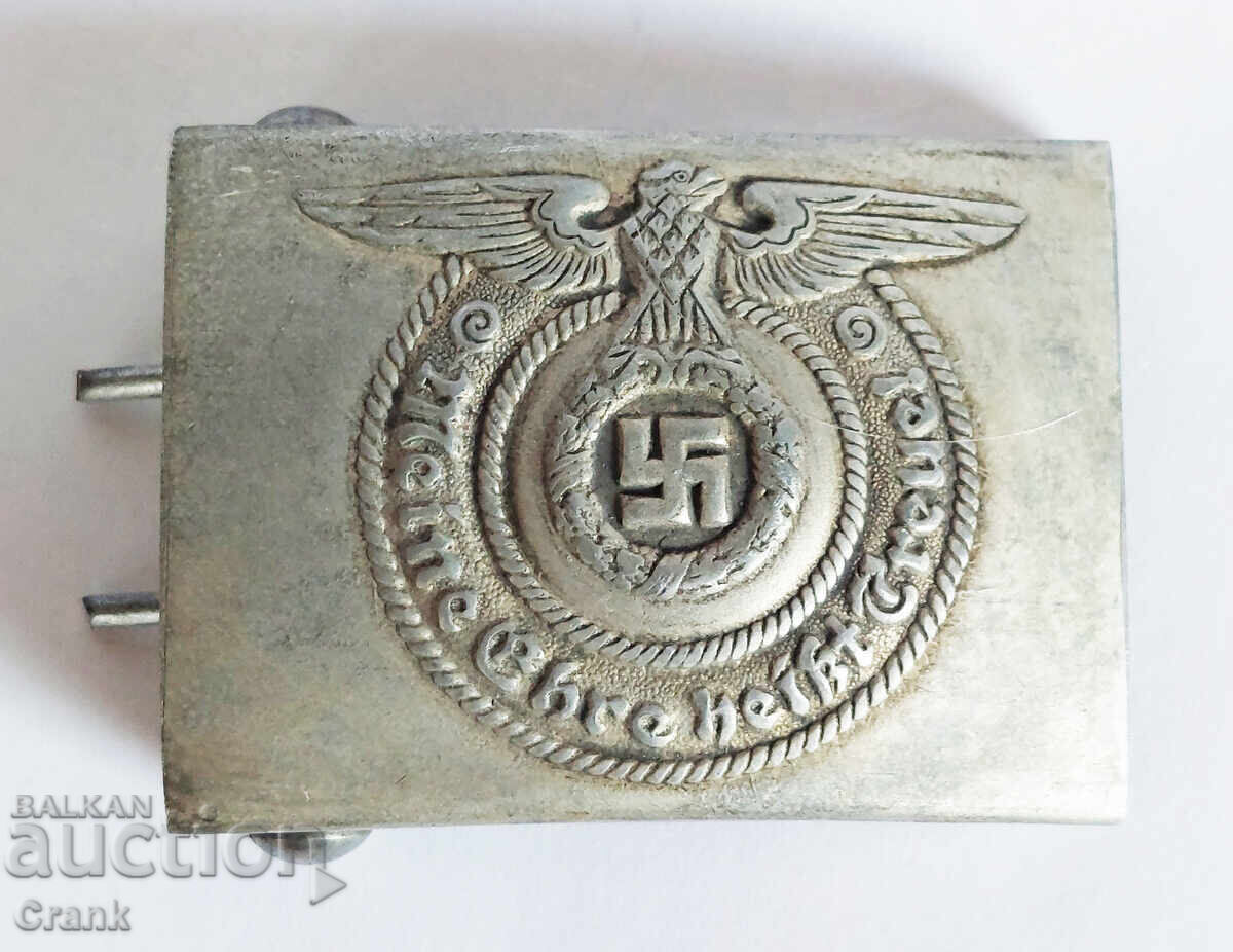 WW2 3 Reich Cataramă de centură germană Waffen-SS cu marcaje cu preț € 63.00 | 123.22 BGN