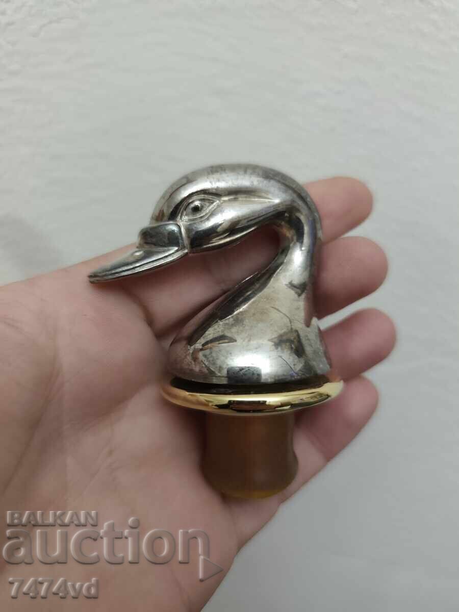 MASIVĂ ANTICĂ ARGINTATĂ DOP DE STICLĂ CU RAȚĂ cu preț € 10.00 | 19.56 BGN