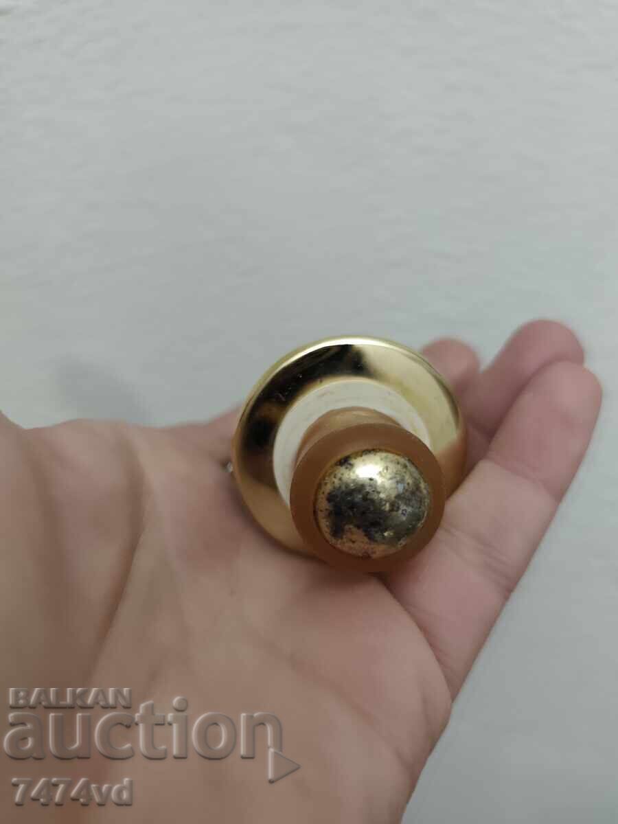 Livrarea MASIVĂ ANTICĂ ARGINTATĂ DOP DE STICLĂ CU RAȚĂ