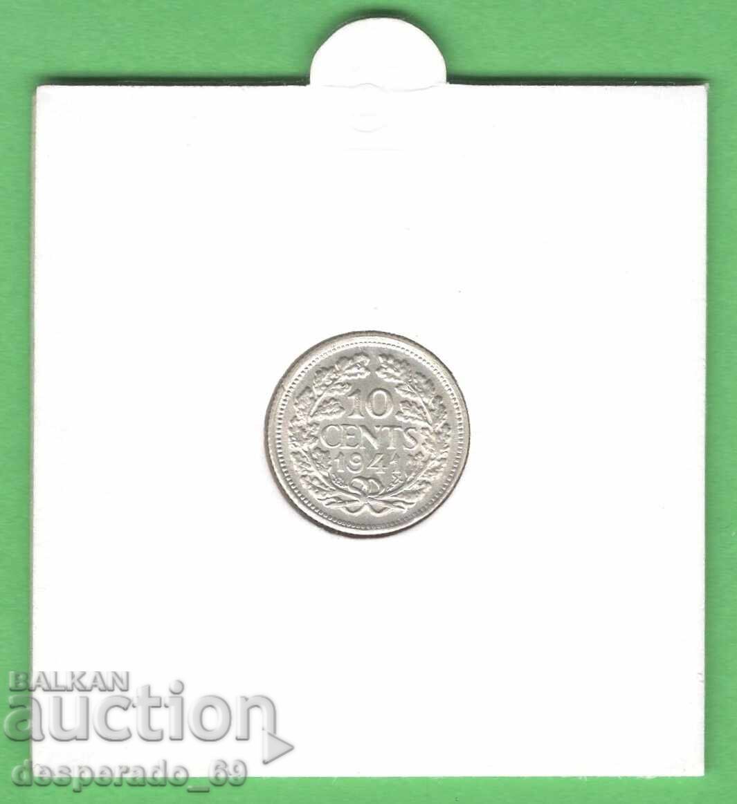 (¯`'•.¸ 10 λεπτά 1941 ΟΛΛΑΝΔΙΑ UNC- ¸.•'´¯)