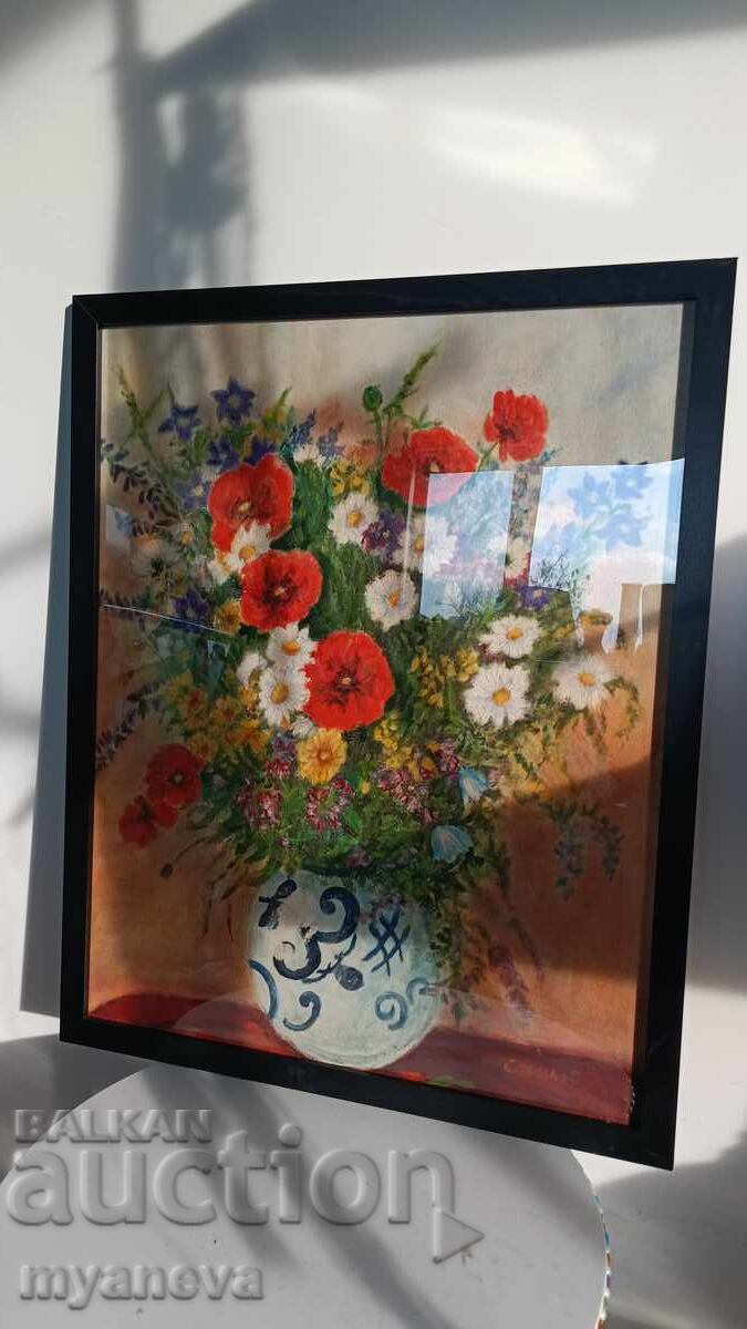 Livrarea Tablou "Flori de câmp", ulei pe pânză