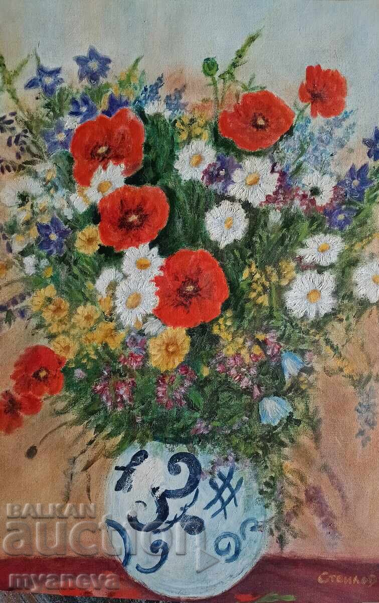 Tablou "Flori de câmp", ulei pe pânză