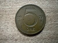 Sweden - 5 öre (1972)